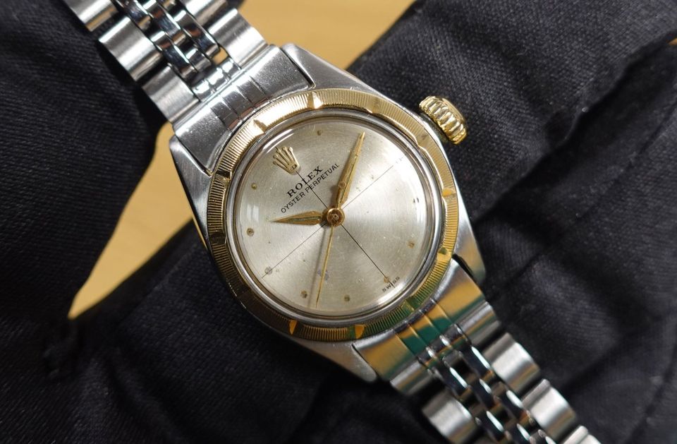 ROLEX 25 mm ZEPHYR Oyster Perpetual Lady 6621 Jubilee Stahl-Gold in Gerblinghausen