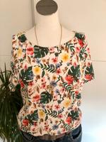 Florales T-Shirt, Tom Tailor, Gr. M, 38/40, creme / bunt Bayern - Eisingen Vorschau