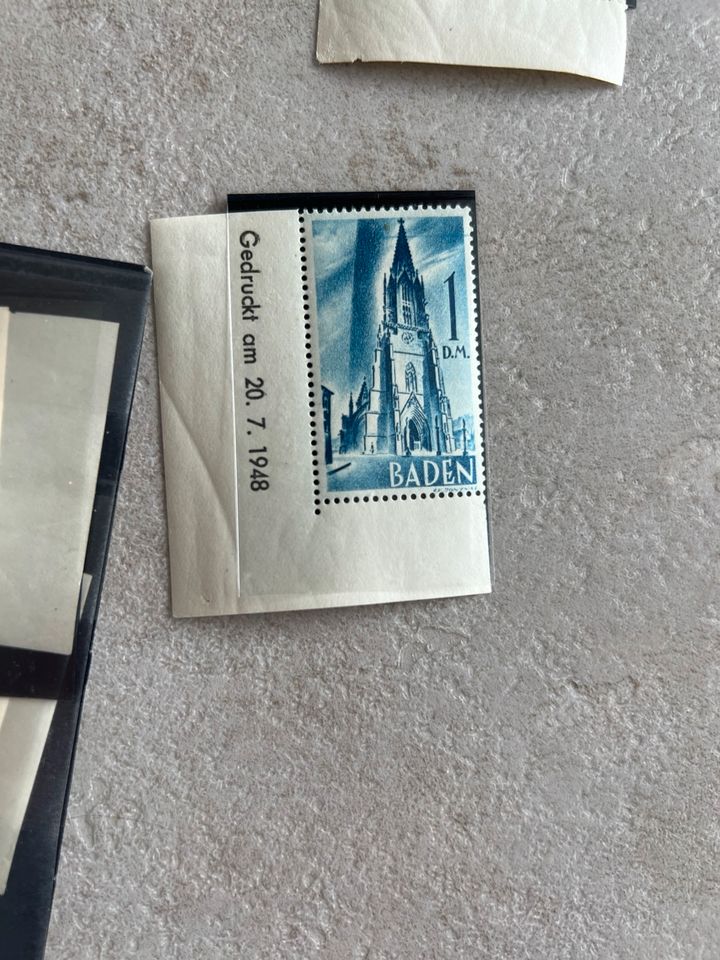 Postfrisches Briefmarken-Set „Baden“ von 1948 in Neustadt am Rübenberge