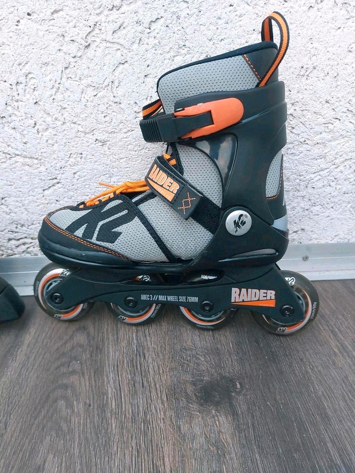 K2 Raider Inlineskater schwarz orange Gr. 32-37 in Hamburg