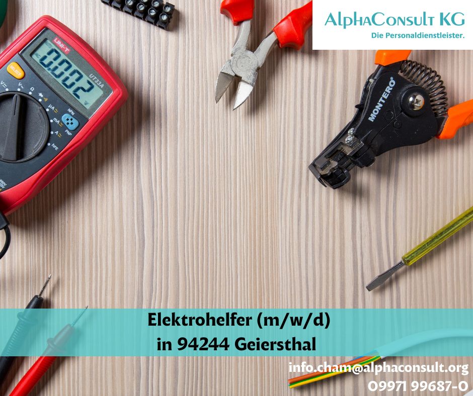 Elektrohelfer (m/w/d) in Geiersthal in Geiersthal