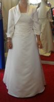 elegantes Hochzeitskleid Brautkleid Blazer Gr. 40 M Schuhe Diadem Brandenburg - Liebenwalde Vorschau