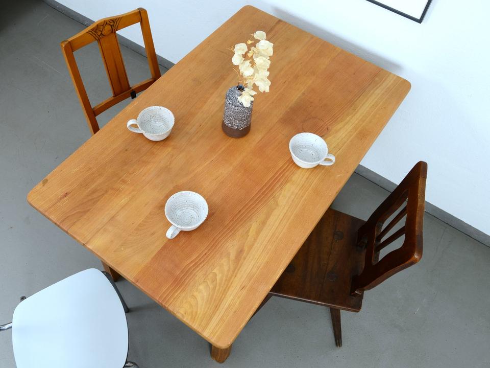 Esstisch 120x75 massiv Holz Küchentisch Vintage restauriert in Dresden