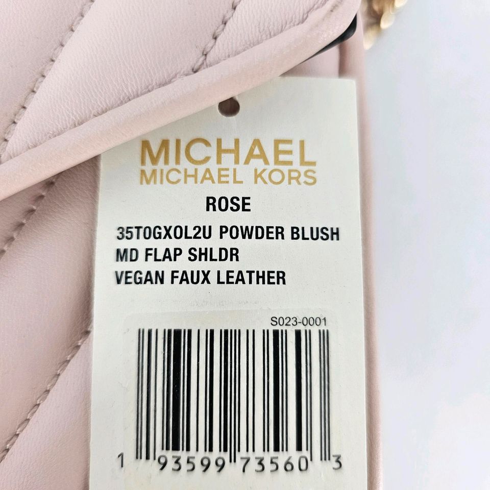 Michael Kors Rose Umhangtasche Powder Blush Medium Flap Shoulder in Frankfurt (Oder)