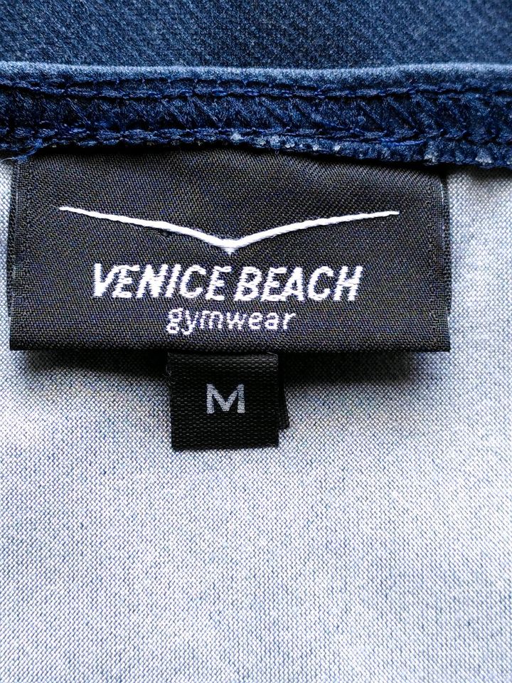 VENICE BEACH Kurzes Damen Sport Top Jeansblau Gr. M in Stutensee