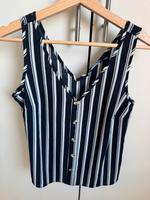 Top Vero Moda blau gestreift Gr, S Shirt Hamburg - Altona Vorschau