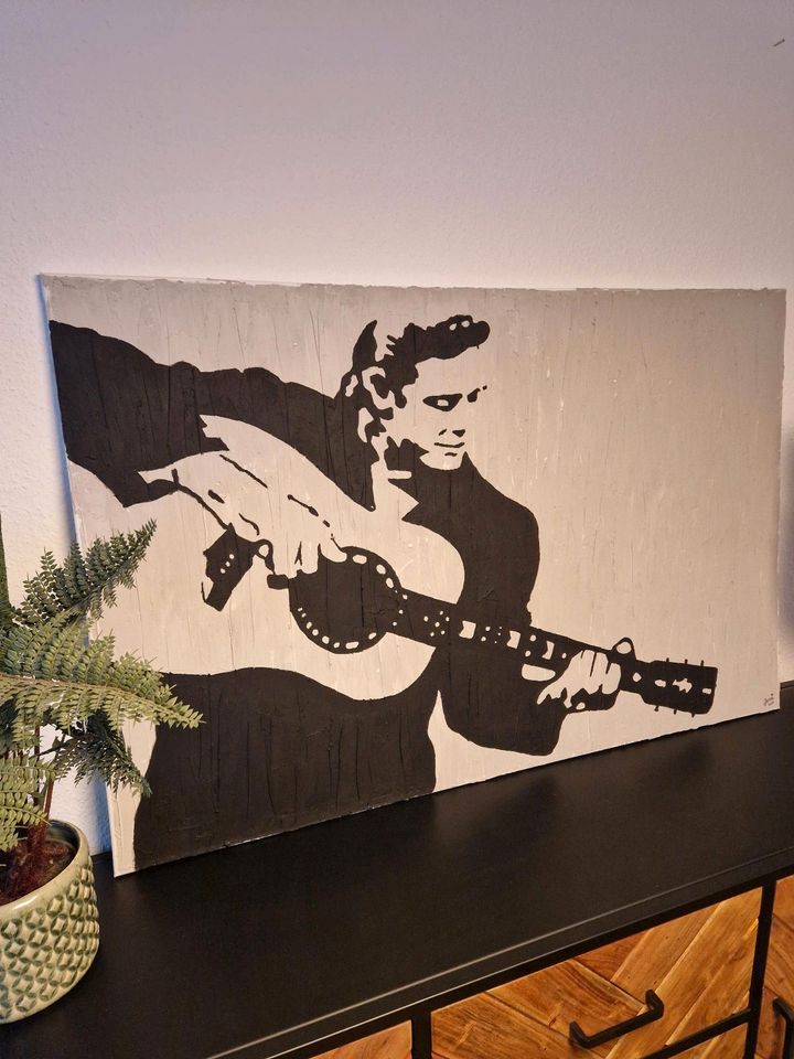 Großes Johnny Cash Bild in Bochum