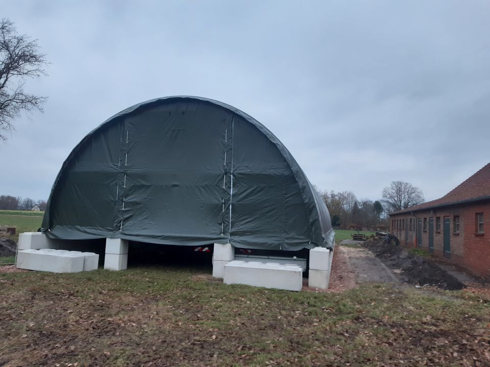 Industriezelte für den professionellen Einsatz - 9,15 x 12 m - Maximale Lagerfläche für Ihr Unternehmen - Genehmigungsfreie Rundbogenhalle - Ganzjahreslösung - Lager, Produktion, Werkstatt, Depot in Freising