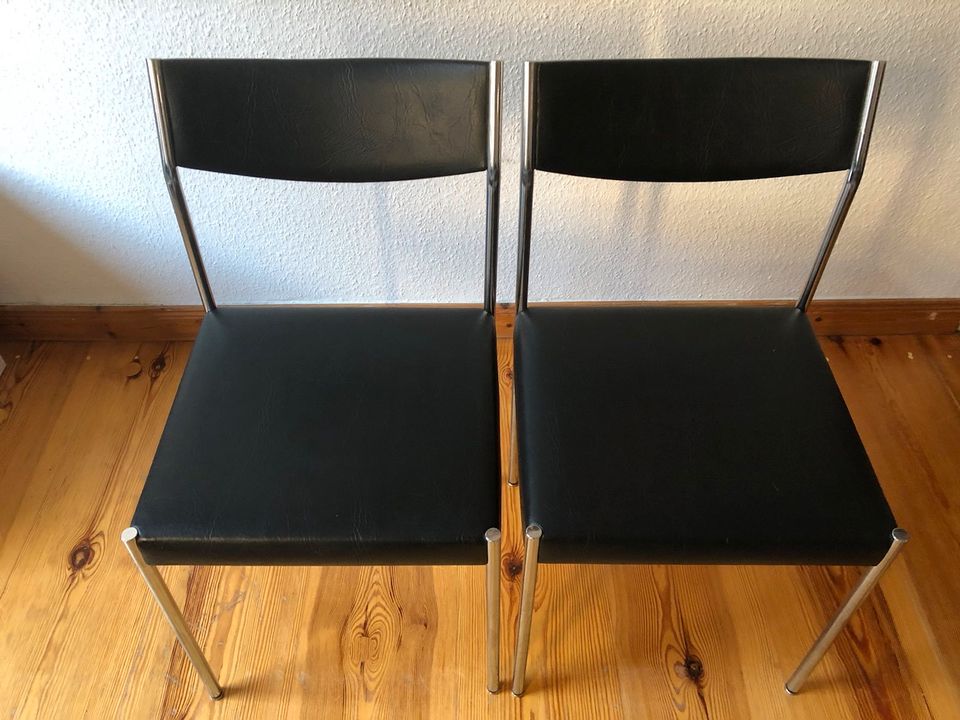 Designer Stuhl von Bandixen Vintage 60er Jahre Dining Chair Chrom in Berlin