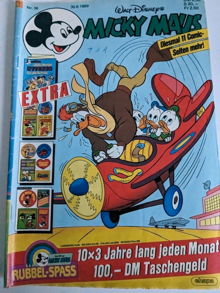 13 Mickey Mouse Hefte 1988/1989 in Bayreuth