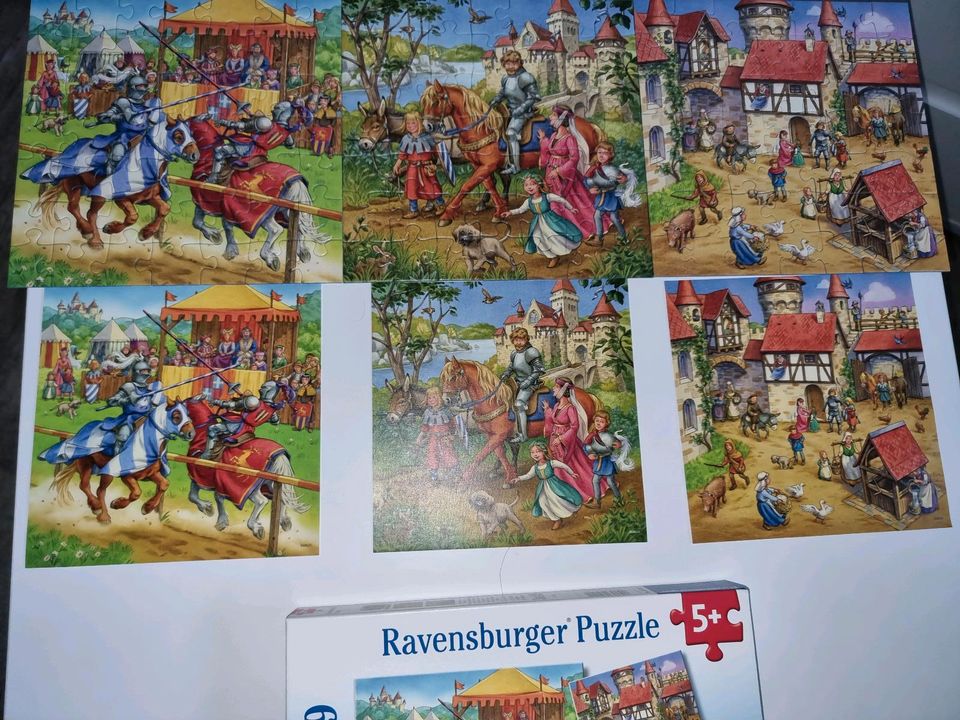 Ravensburger, Puzzle, Ritter, Burgen, Ritterspiele, Mittelalter in Nörvenich