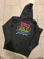 Pullover Hoddie in schwarz mit Neonschrift Unicorn Größe 158 Nordrhein-Westfalen - Gelsenkirchen Vorschau