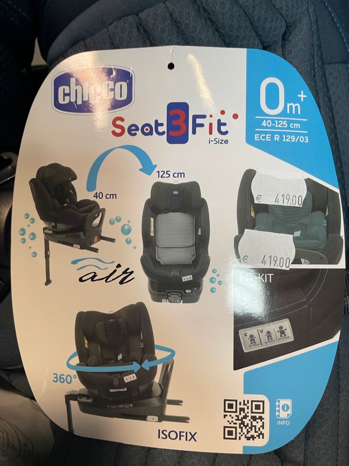 NEU - chicco® MY SEAT 3 Fit i-Size Auto-Kindersitz 40-125 cm - NEU - FIRLEFANZ in Berlin