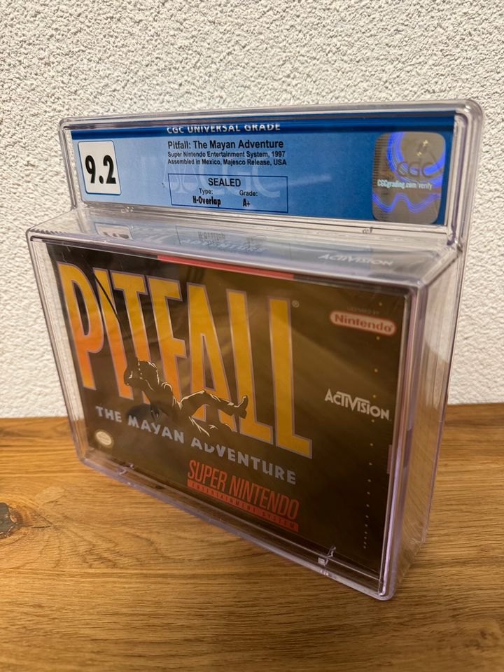 Pitfall SNES graded CGC 9.2 A+ sealed Super Nintendo Game Spiel in Sinsheim