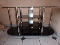 TV Rack Regal Lowboard schwarz aus tempered Sicherheits Glas Rheinland-Pfalz - Bad Breisig  Vorschau