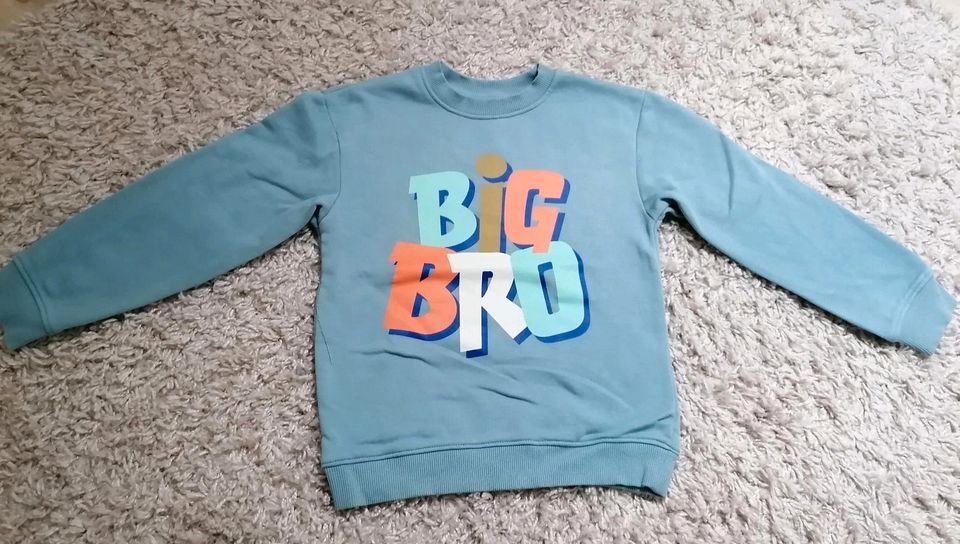 H&M Sweatshirt Pulli "Big Bro" Gr. 122/128 in Bramsche