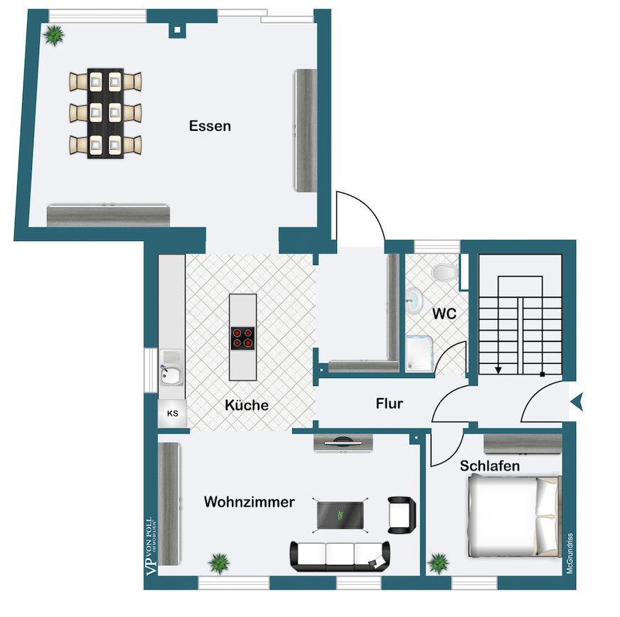 Gartenparadies | modernisiert | 8 Zimmer auf ca. 189 m² | mit Studio | 2 Garagen in Halle (Westfalen)
