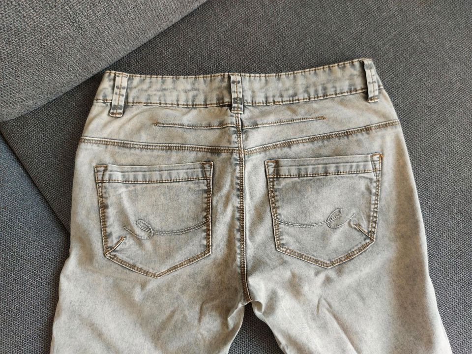 Neu! Edc by Esprit Hose jeans grau Waschung Stone Weiß Gr. 32 in Goch