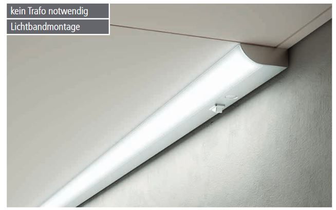 Langfeldleuchten Flow Aluminium | 1200mm lang | mit Anschlussleitung | 734244+734244 in Walldürn