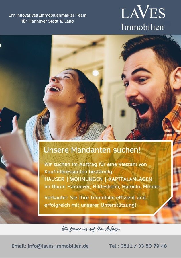 Großzügige Eigentumswohnung in Hannover - Döhren gesucht! in Hannover