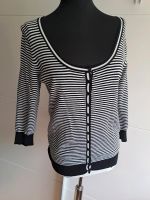 Hallhuber Strickjacke Cardigan gestreift schwarz weiß Duisburg - Walsum Vorschau