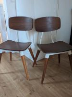 2 Stühle Vintage Skandinavien Look Klassenzimmer braun weiß Wandsbek - Hamburg Sasel Vorschau