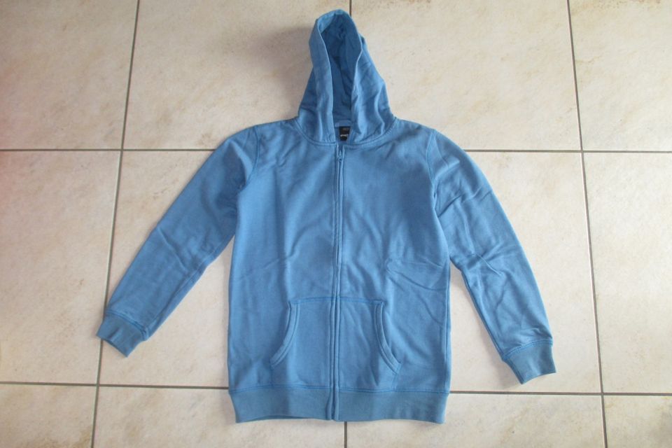 Sweatshirtjacke Kapuzenpulli Gr. 158/164 blau in Dornstetten