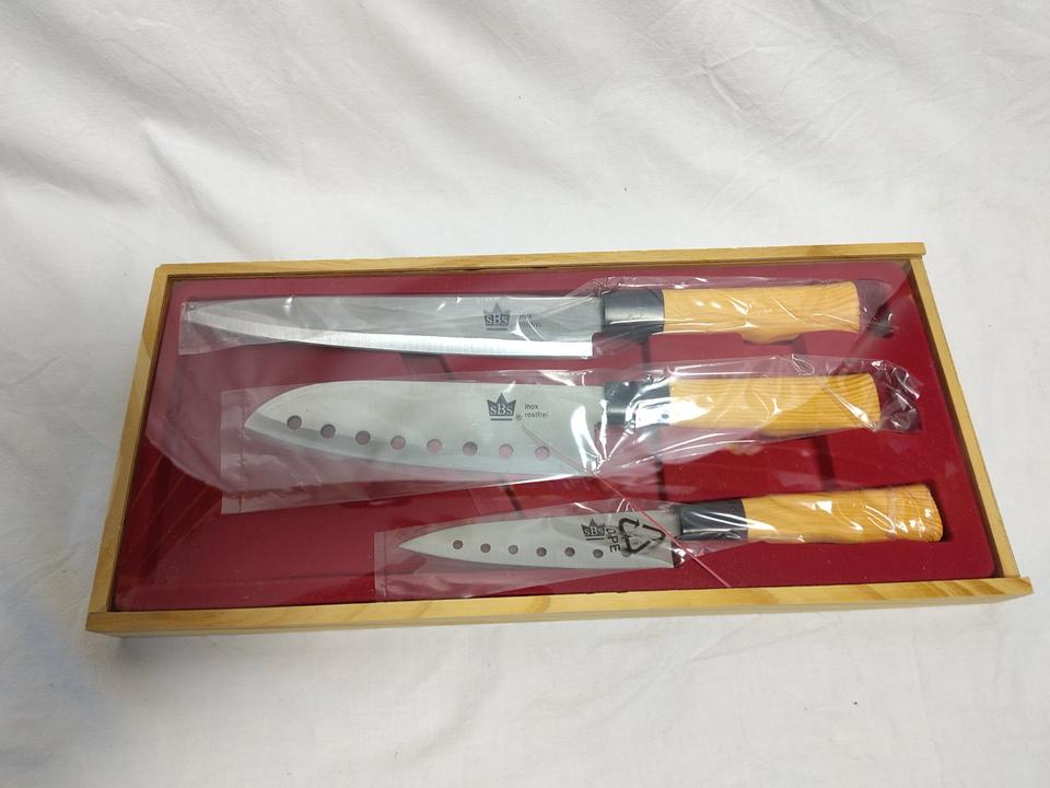 3 teiliges Messer-Set Nara Asiamesser Asia Design in Holzbox in Erding