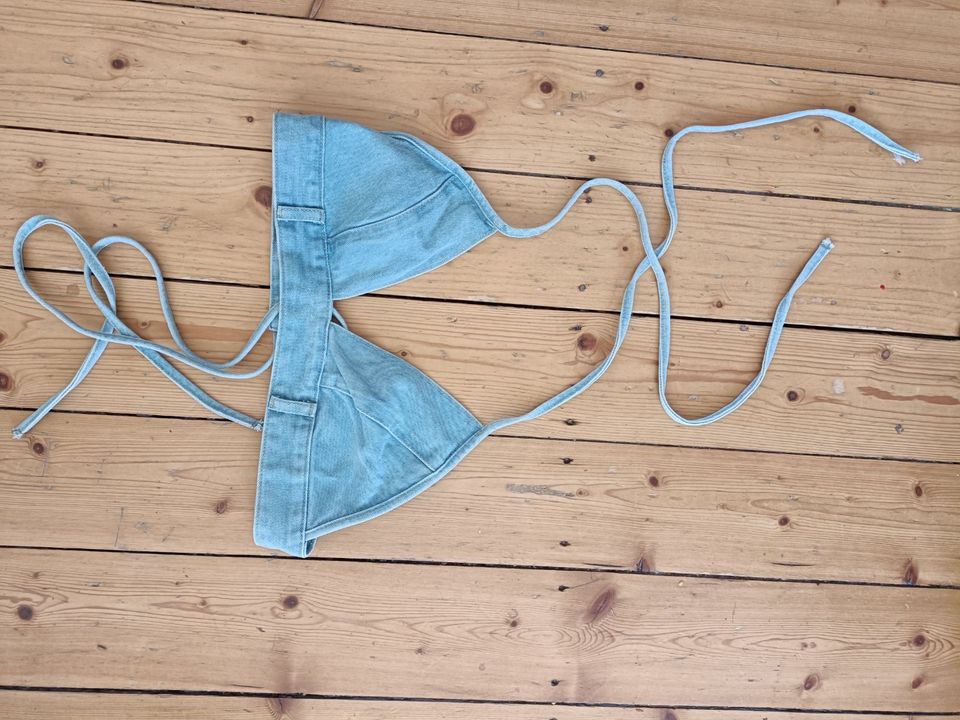 Bikini Oberteil boho Hippie Jeans Strand xs/s sexy in Minden