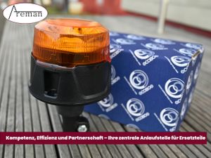 LED Rundumleuchte gelb 12V 24V Warnleuchte Radlader Minibagger Warnlicht  orange