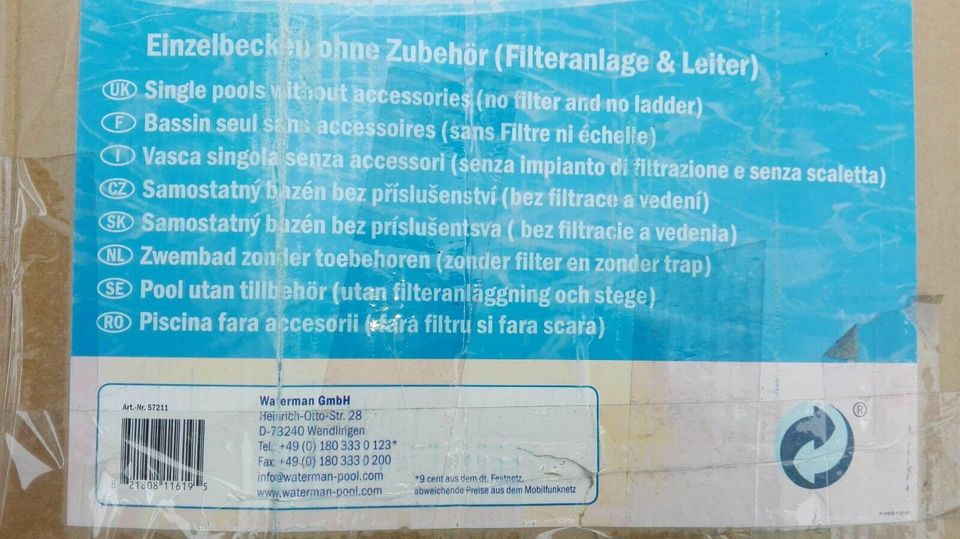 Fast-Pool-Set Pop-Up-Pool Quick-Up Swimming-Pool Swimmingpool NEU in Kornwestheim