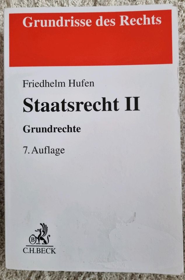 Hufen - Staatsrecht II Grundrechte 7. Auflage in Köln