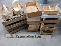 Kästen Kisten Holz Deko shabby vintage Gatren verpacken Schleswig-Holstein - Christiansholm Vorschau