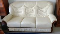 Couch / 3 Sitzer / Leder + Holz BIS 27.5. Rostock - Gross Klein Vorschau