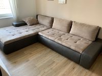 Couch *L-Form *Schlaffunktion * Kunstleder *Veloursstoff Hessen - Ebsdorfergrund Vorschau