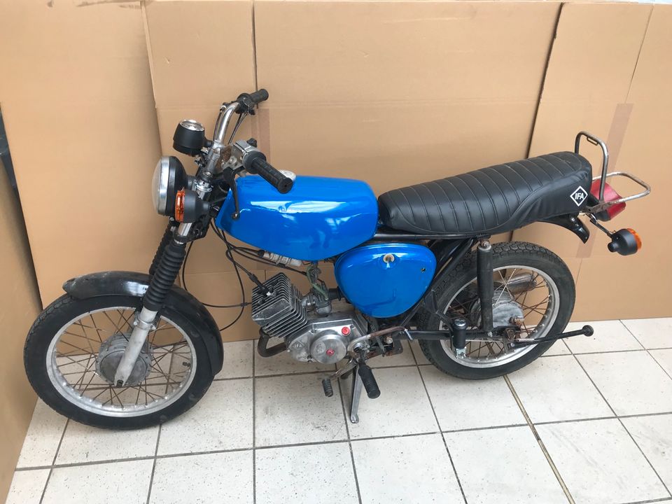 Simson S51 S51B blau 1990 M500 Motor läuft Bastler Restauration * in Calbe (Saale)