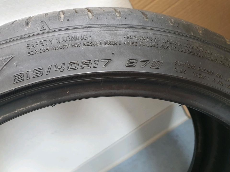 4er Pack Sommerreifen 214/40R17 87w in Frankfurt am Main