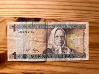 1 Litauische Litas Banknoten Geld Scheine Litauen Währung LTL Berlin - Wilmersdorf Vorschau
