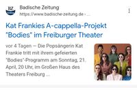 2 Tickets für KATE FRANKIE AM 21. APRIL IN FREIBURG Baden-Württemberg - Freiburg im Breisgau Vorschau