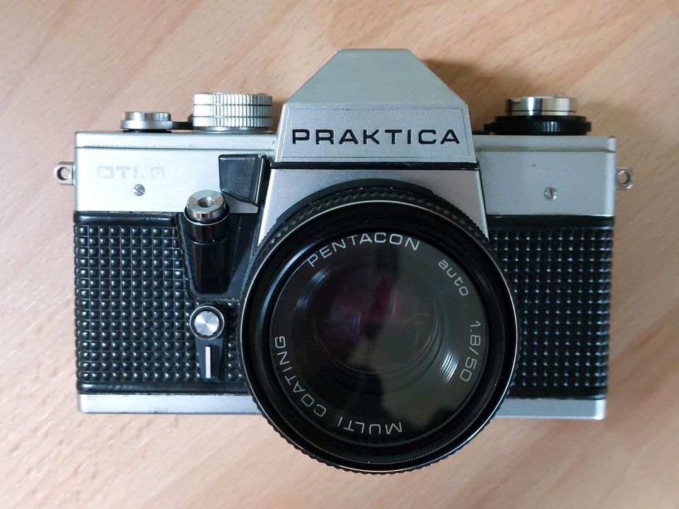 Praktica DTL3 Spiegelreflexkamera mit Tasche, Kamera in Meerane