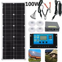 100W Solarpanel Kit Solar Set 12V Monokristallin Solarmodule 30A Hessen - Bebra Vorschau