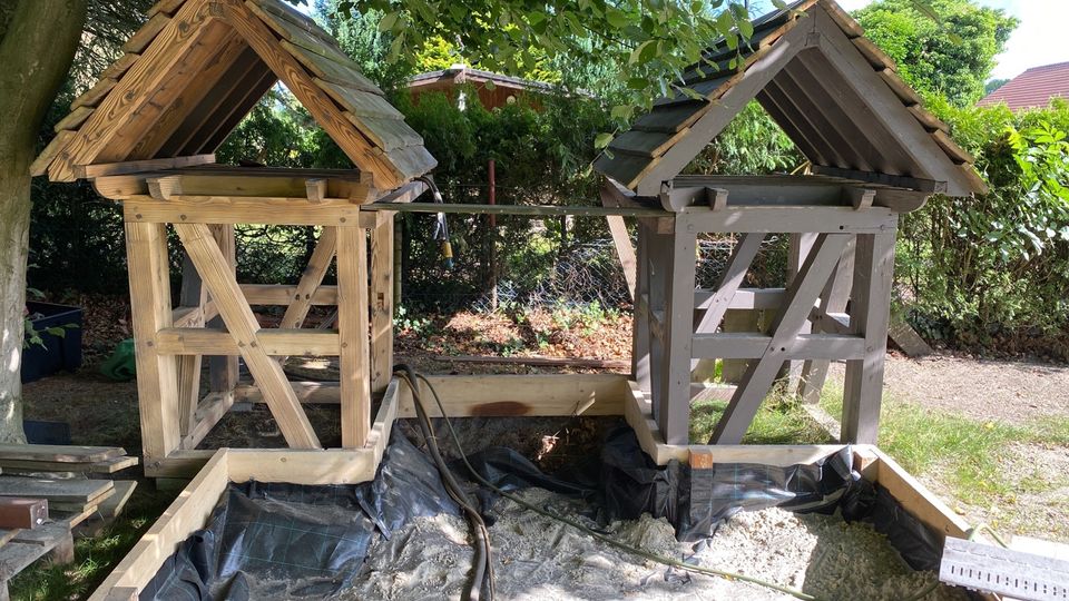 Mobiles Sandstrahlen von Holztreppen, Fachwerkbalken und Decken in Bassum