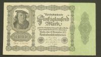 Reichsbanknote 50000 Fünfzigtausend Mark Schein 1922 Hessen - Zwingenberg Vorschau