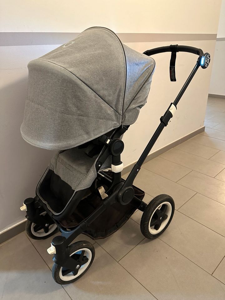 Bugaboo Buffalo grau meliert (grey melange), Licht, Buggyboard in Hamburg