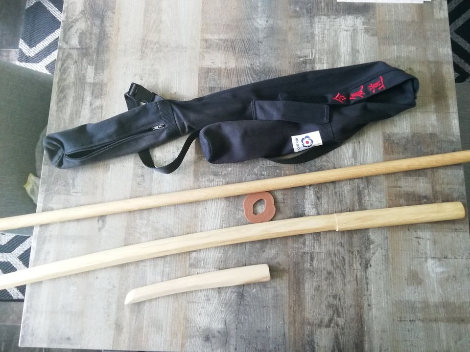 Aikido Set - Jo, Bokken & Tanto aus Holz + Tasche in Hannover