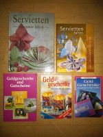 Bücher: Geldgeschenke und Servietten falten zu verschenken Nordrhein-Westfalen - Datteln Vorschau