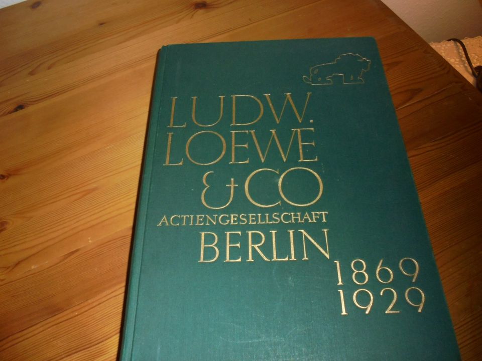 Buch Ludwig Loewe & Co. Werkzeuge Fabrik Berlin , 1930 , Antik in Senden