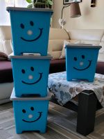 Tolle Stabelboxen Happystore blue Kids 36l 4Stk zu 40€ Leipzig - Kleinzschocher Vorschau