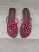 Sandalen Zehentrenner pink Leder Buffalo girl Gr. 37 Nordrhein-Westfalen - Sprockhövel Vorschau