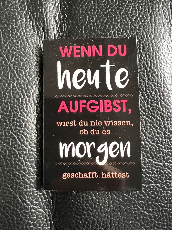 Magnet mit Spruch in Herne